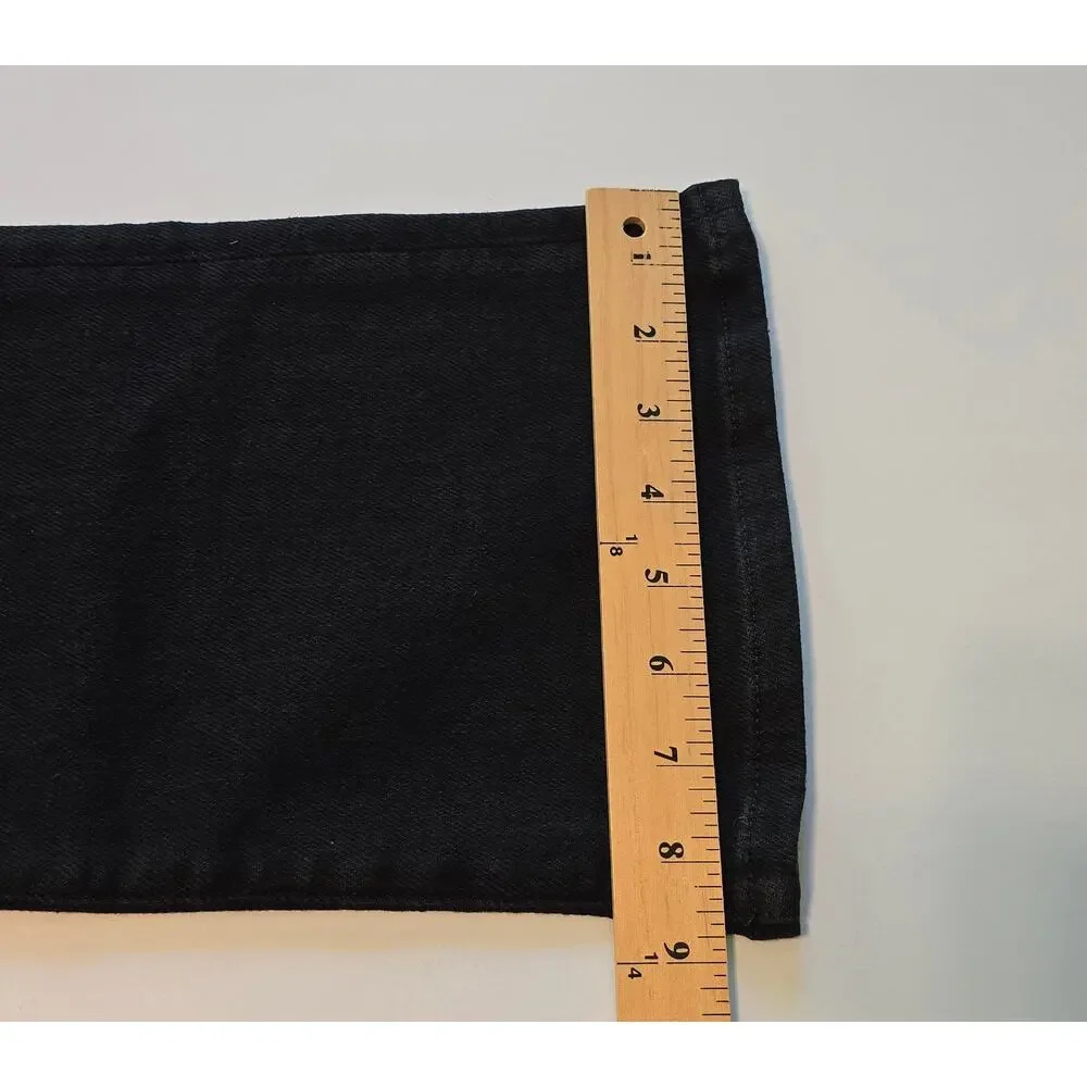 Madewell Jeans Womens Size 26S Black The Stretch Flare Crop High Rise NWT
